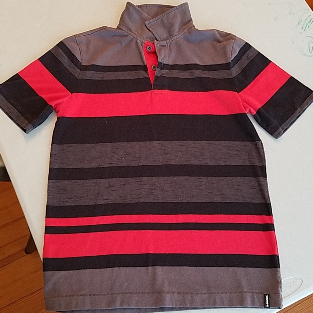 TONY HAWK Black & Red Polo Top